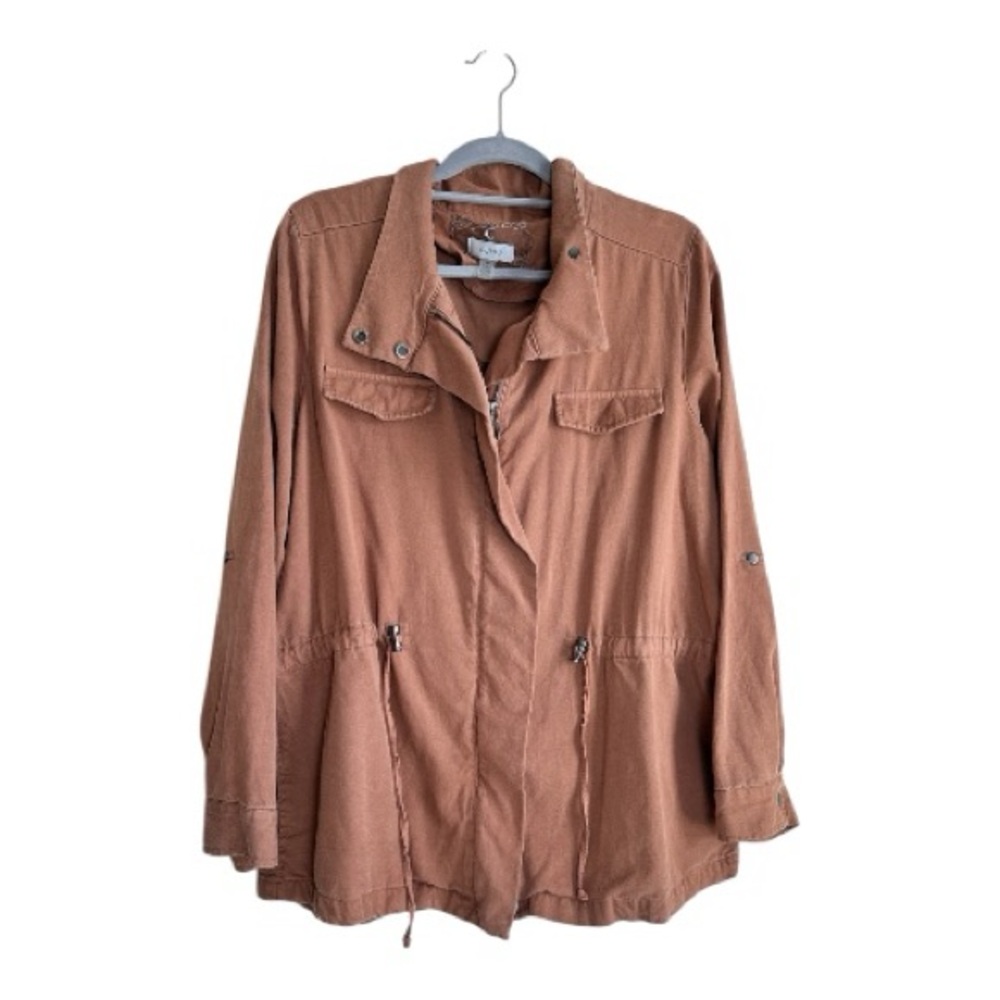 Cupio Utility Jacket in Warm Chestnut Brown